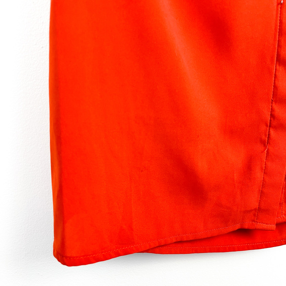 Calvin Klein Short Sleeve Orange Blouse - Picture 6 of 10